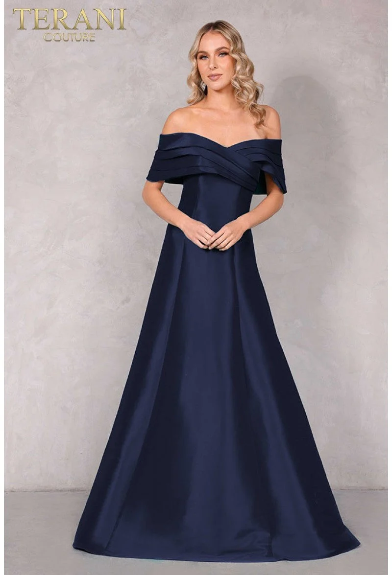 Terani Couture 2112M5404 Sophisticated Formal Off-Shoulder A-Line Premium Dress - Image 6