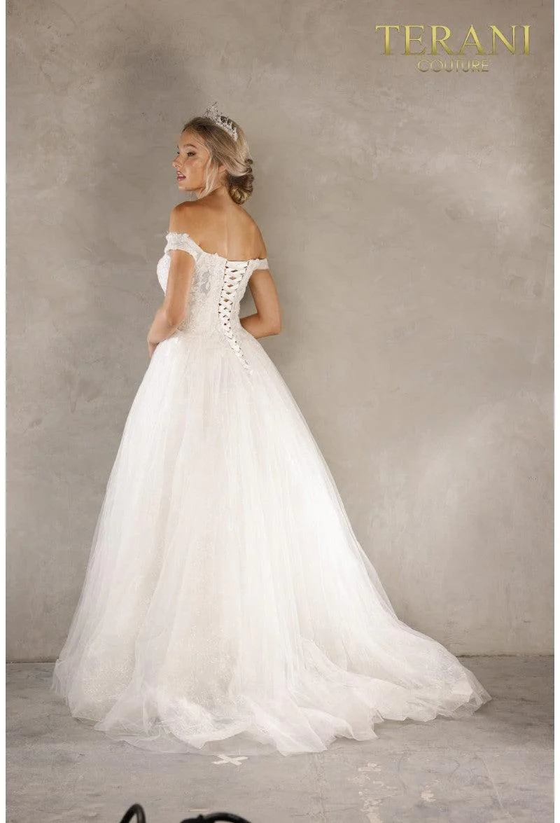 Terani Couture 2215P0034 Glamorous Wedding Off-Shoulder Evening Premium Dress - Image 2