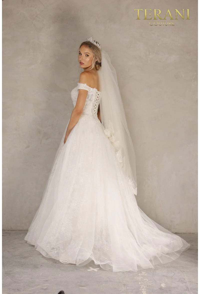 Terani Couture 2215P0034 Glamorous Wedding Off-Shoulder Evening Premium Dress - Image 3