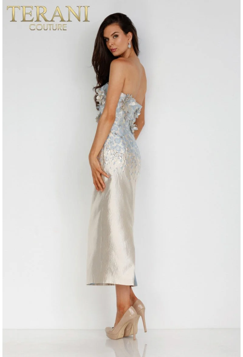 Terani Couture 231C0212 Sophisticated Cocktail Tea-Length Formal Premium Dress - Image 2