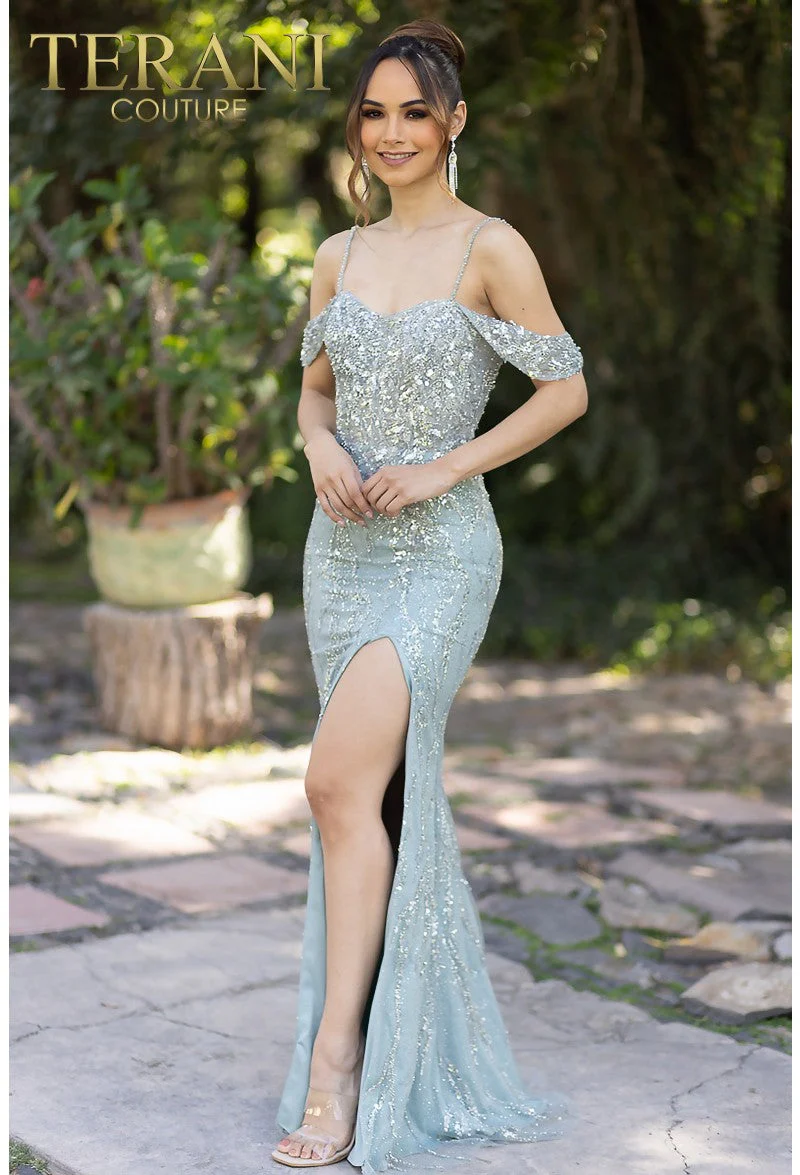 Terani Couture 232E1215 Elegant Glamorous Sophisticated Prom Homecoming Beaded Dress