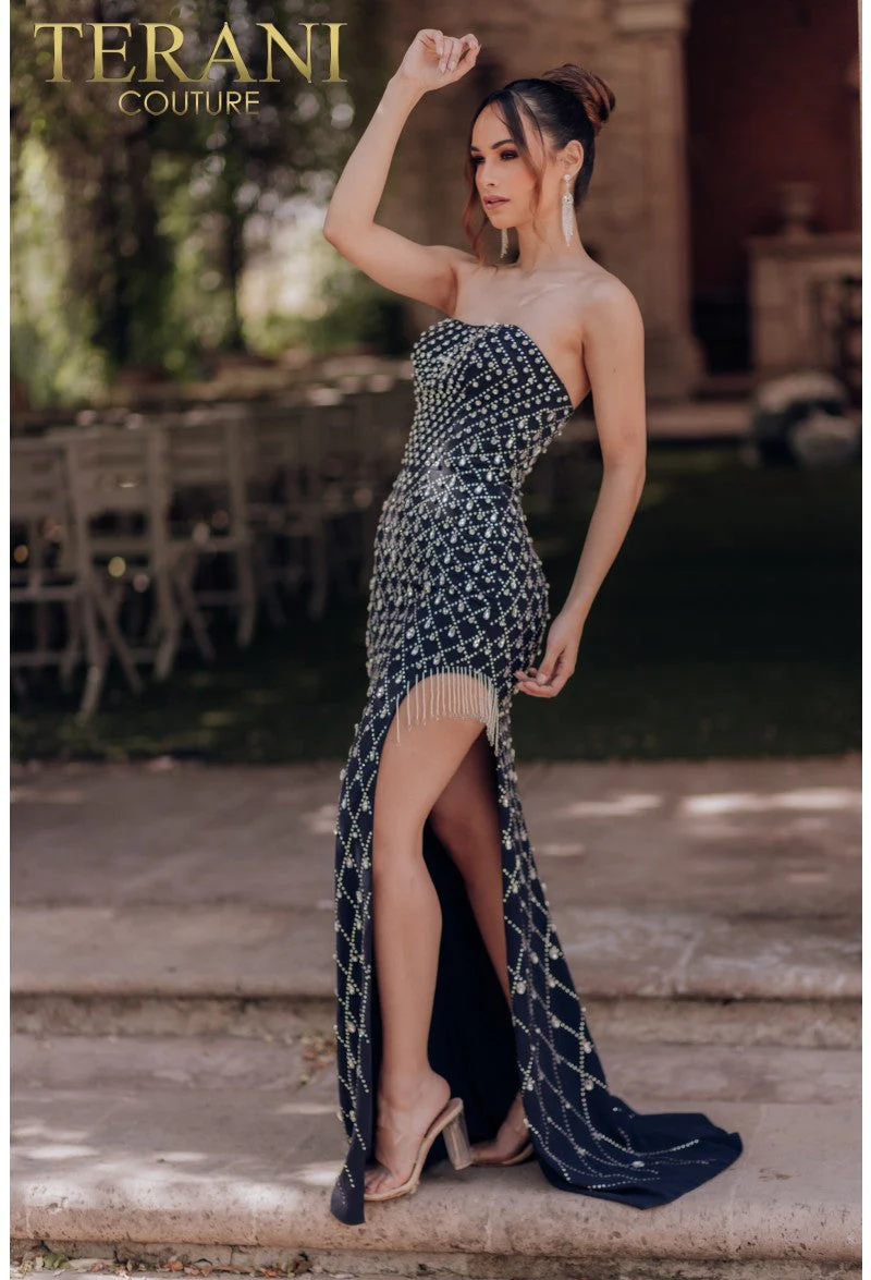 Terani Couture 232E1261 Sophisticated Evening Prom Beaded Formal Premium Dress - Image 2