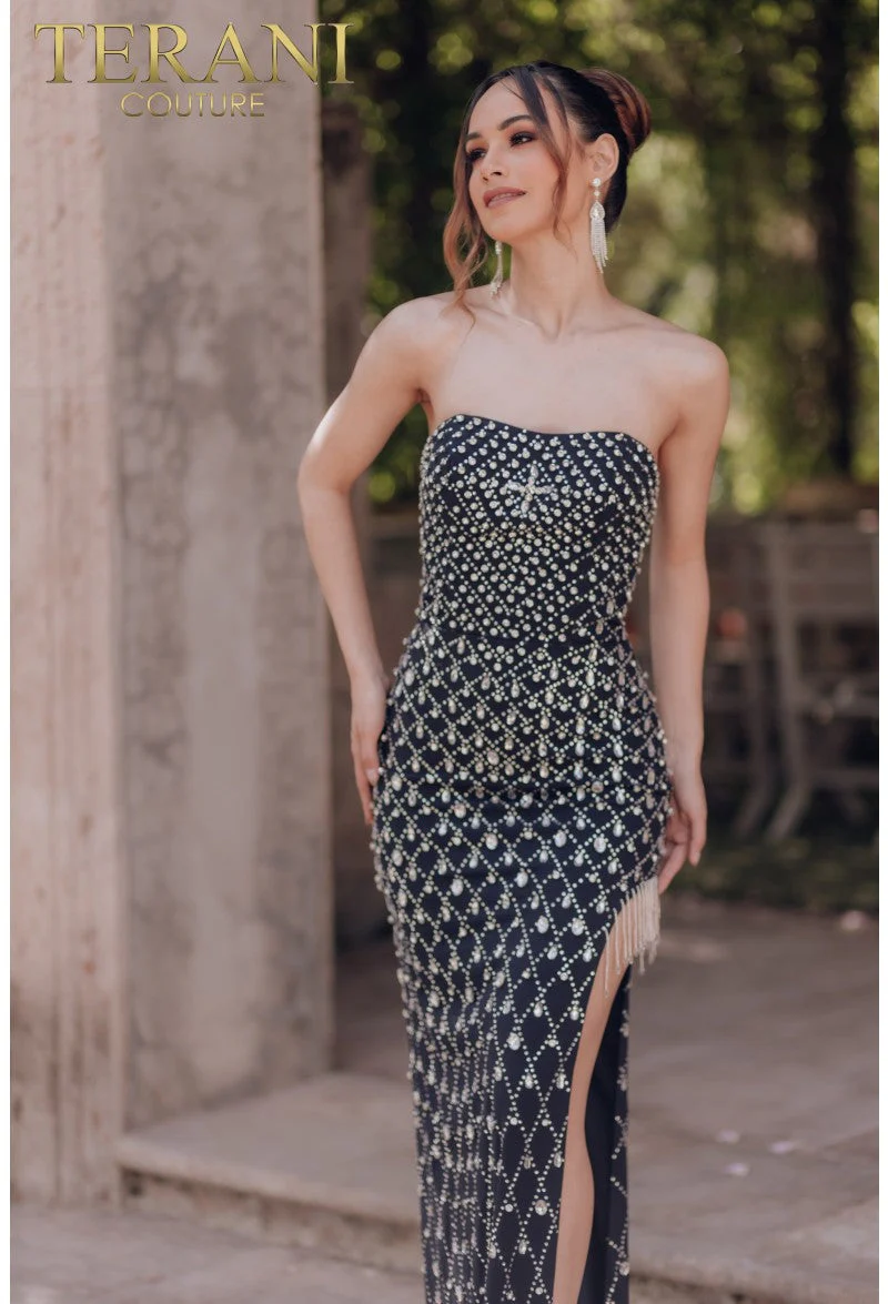 Terani Couture 232E1261 Sophisticated Evening Prom Beaded Formal Premium Dress - Image 3