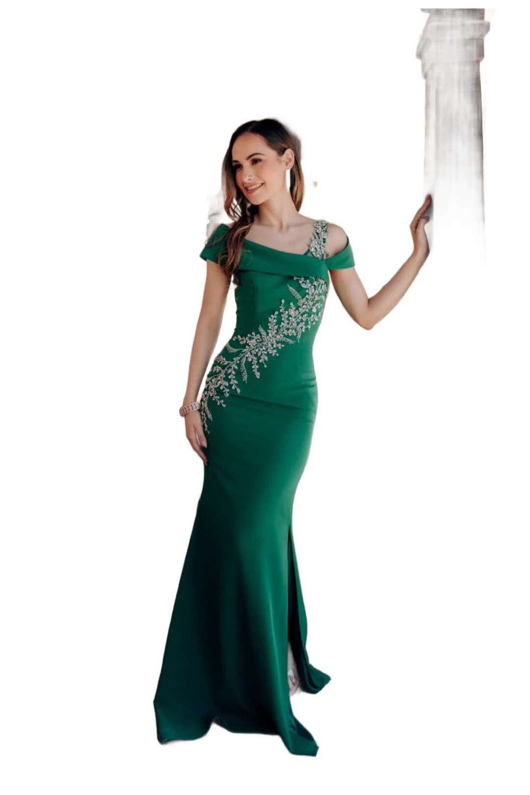 Terani Couture 232M1549 Elegant Glamorous Formal Prom Long Evening Navy Beaded Dress - Image 7