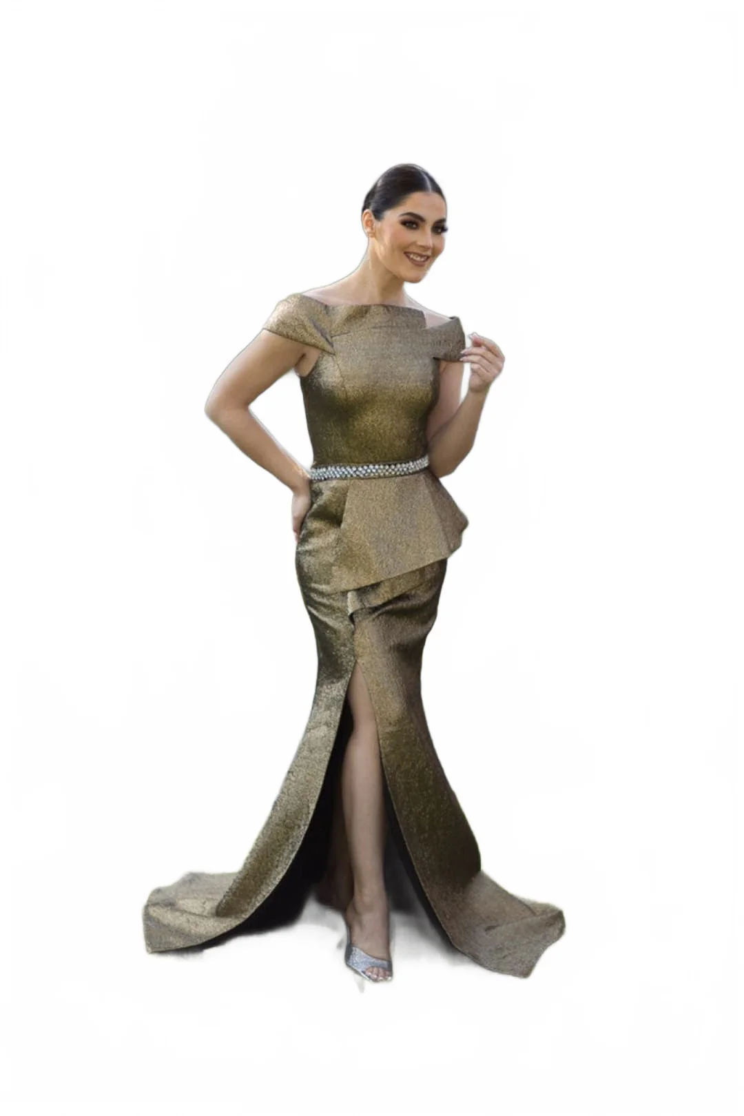Terani Couture 232M1555 Prom Evening Peplum Mermaid Long Formal Premium Dress - Image 3