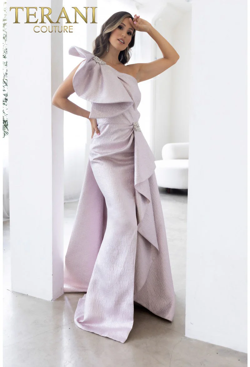 Terani Couture 241E2515 Elegant Glamorous Evening Ruffled Formal Premium Dress - Image 6