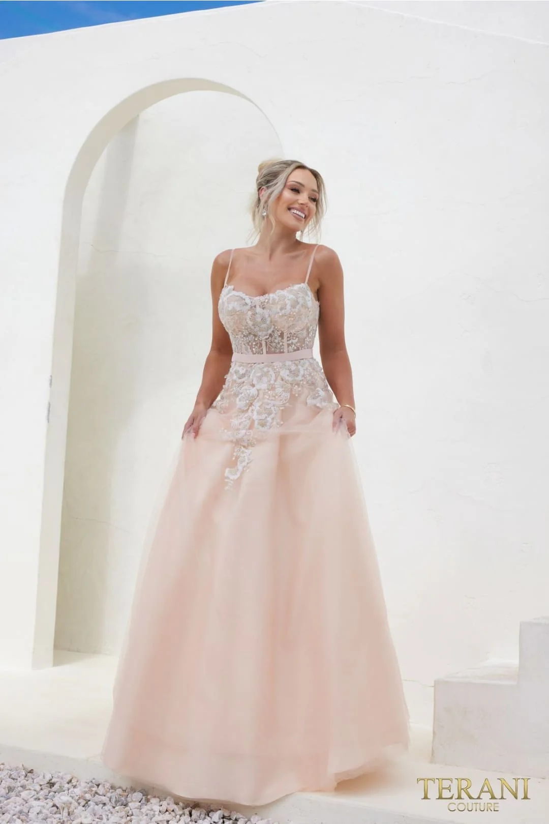 Terani Couture 241P2025 Elegant Prom Evening A-Line Long Formal Premium Dress