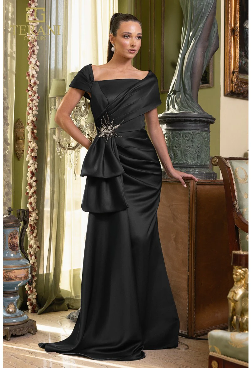 Terani Couture 242M3338 Elegant Evening Off-Shoulder Long Formal Premium Dress - Image 4