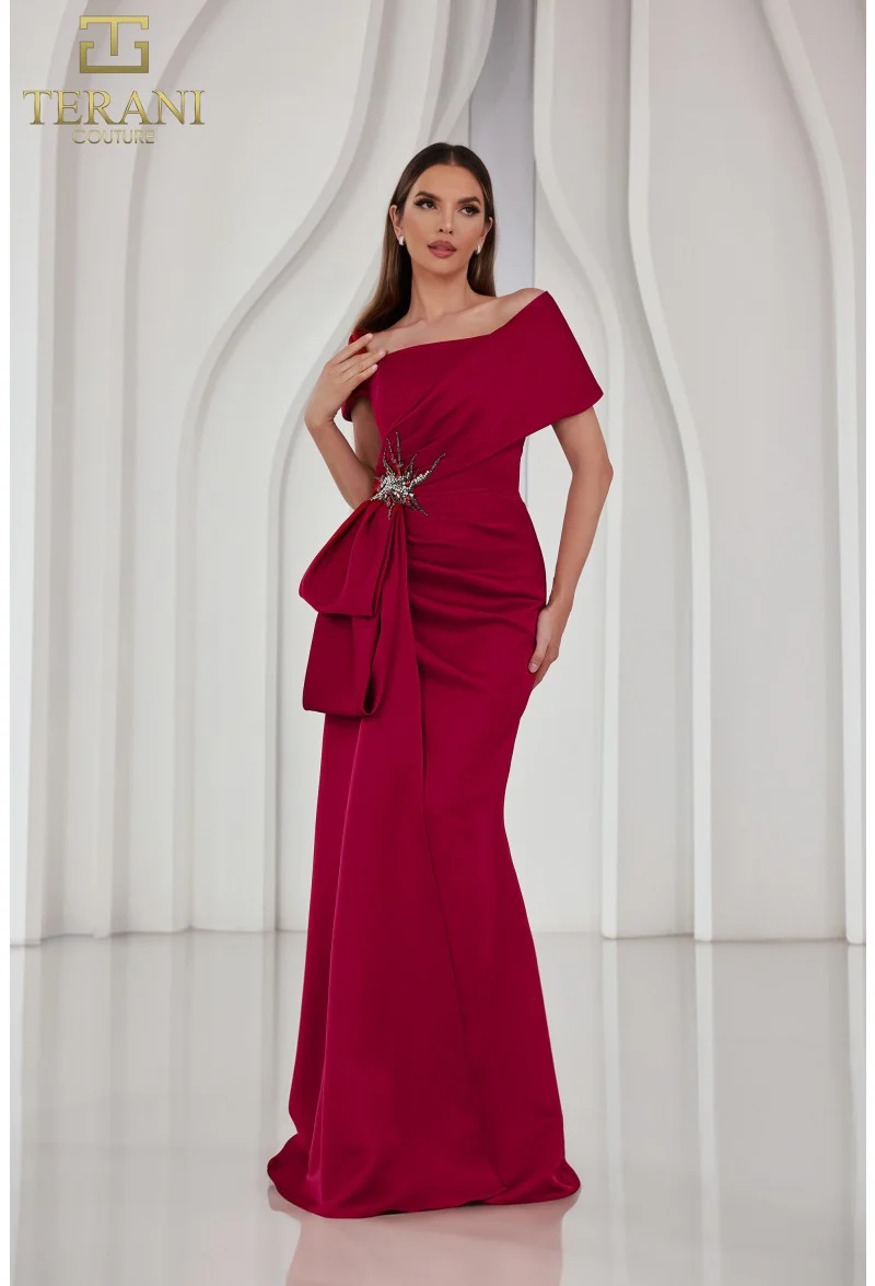 Terani Couture 242M3338 Elegant Evening Off-Shoulder Long Formal Premium Dress - Image 6