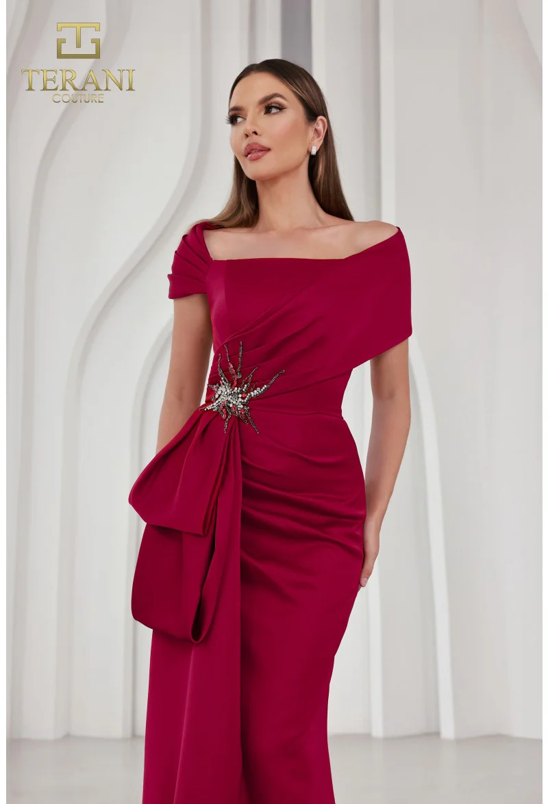 Terani Couture 242M3338 Elegant Evening Off-Shoulder Long Formal Premium Dress - Image 8