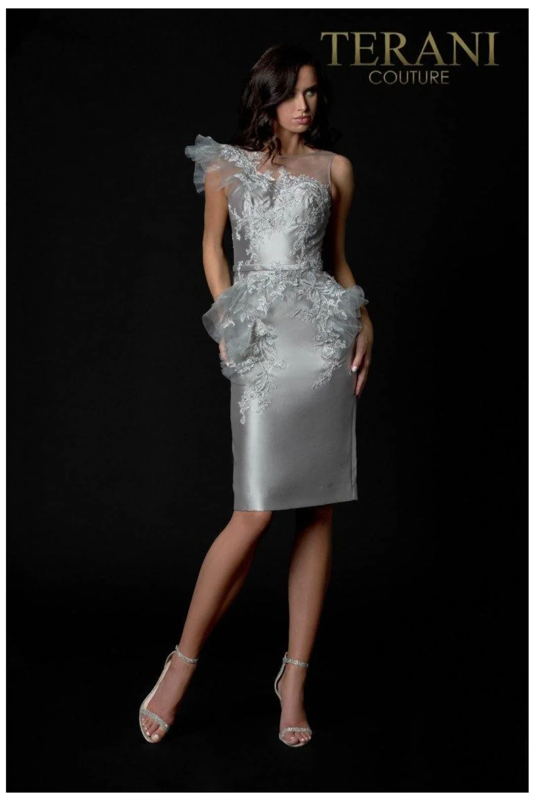 Terani Couture 2021C2613 Sophisticated Elegant Formal Prom Short Premium Dress - Image 3