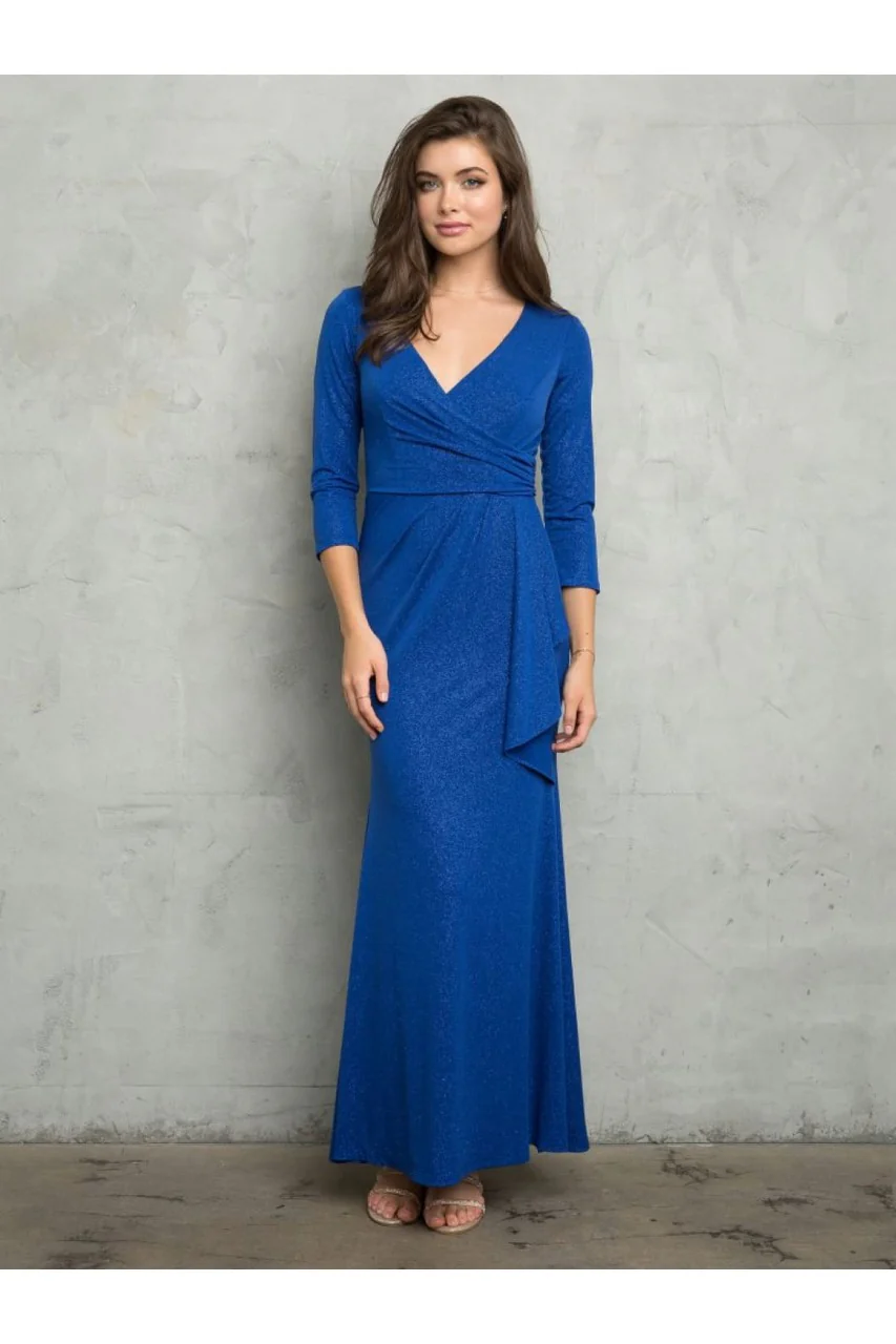 V-Neck 3/4 Sleeve MOB Formal Dress - Image 13