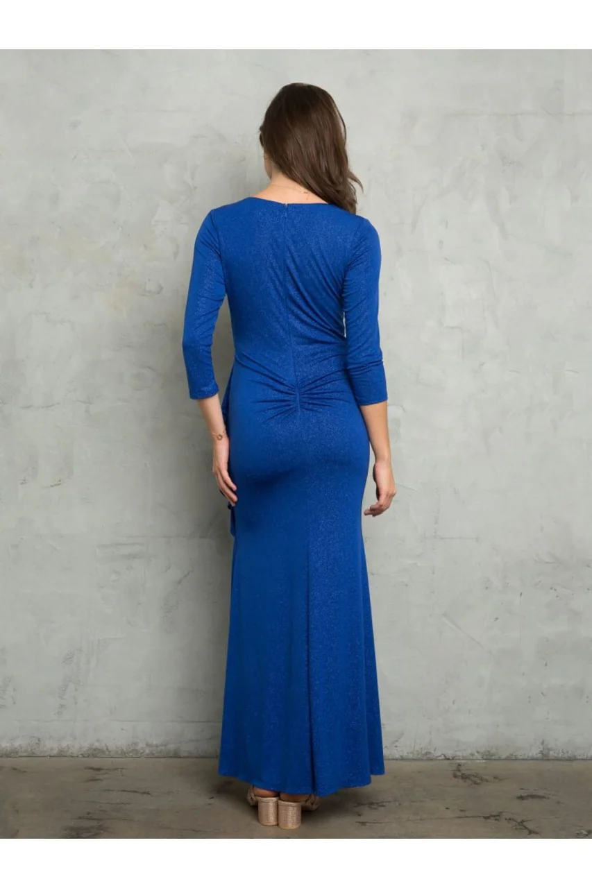 V-Neck 3/4 Sleeve MOB Formal Dress - Image 9