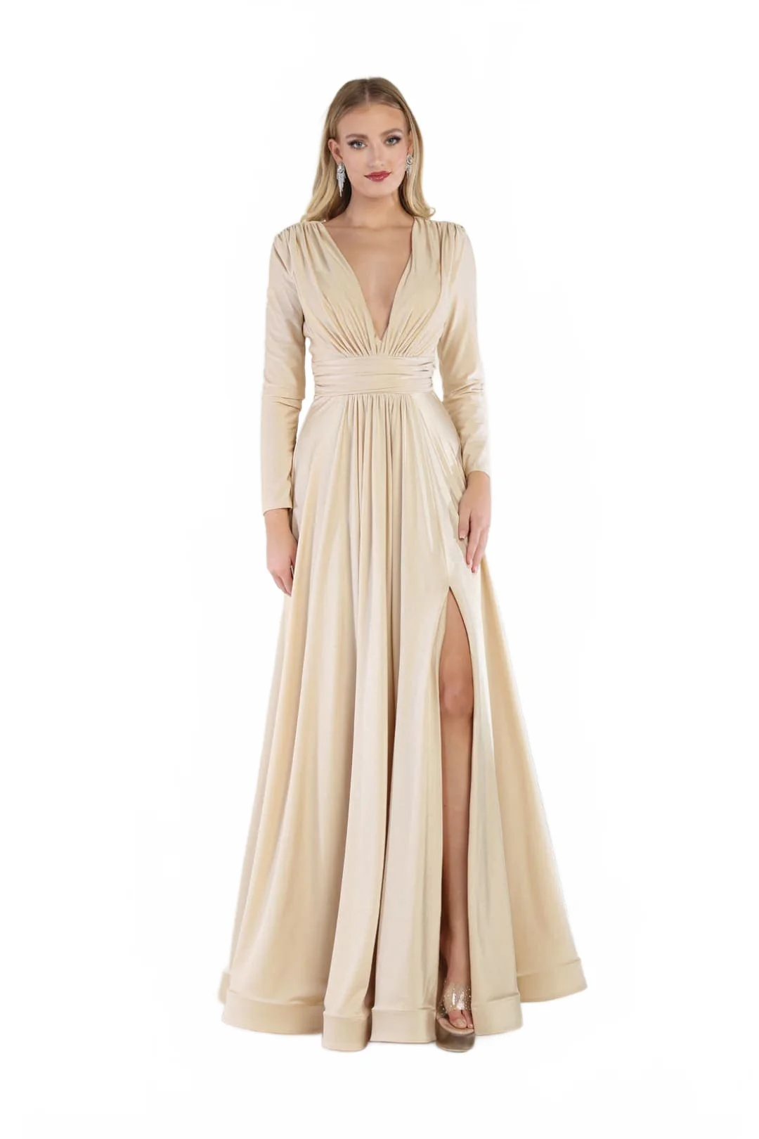 Valentine's Day Dress in Champagne Cute Vday Outfit & Plus Size - Image 10