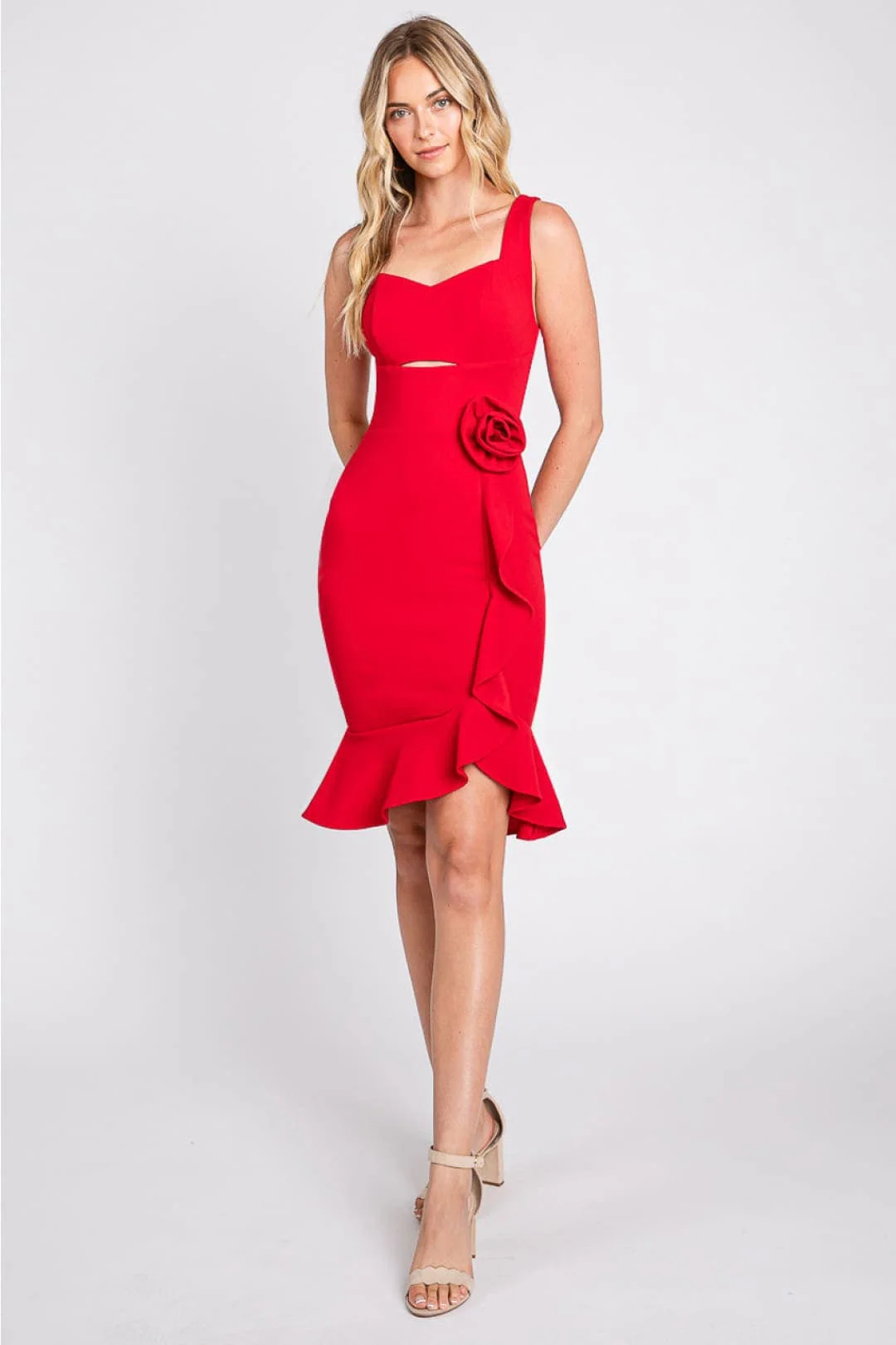 Valentine's Day Dress in Red Cute Vday Outfit & Plus Size by 3043