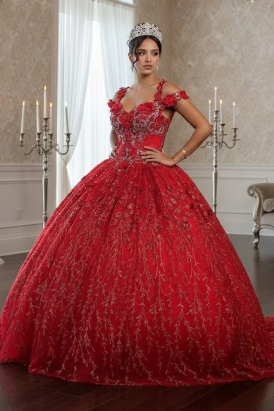 Sweet 16 Birthday Party Dress in Black Style Ball Gown - Image 4