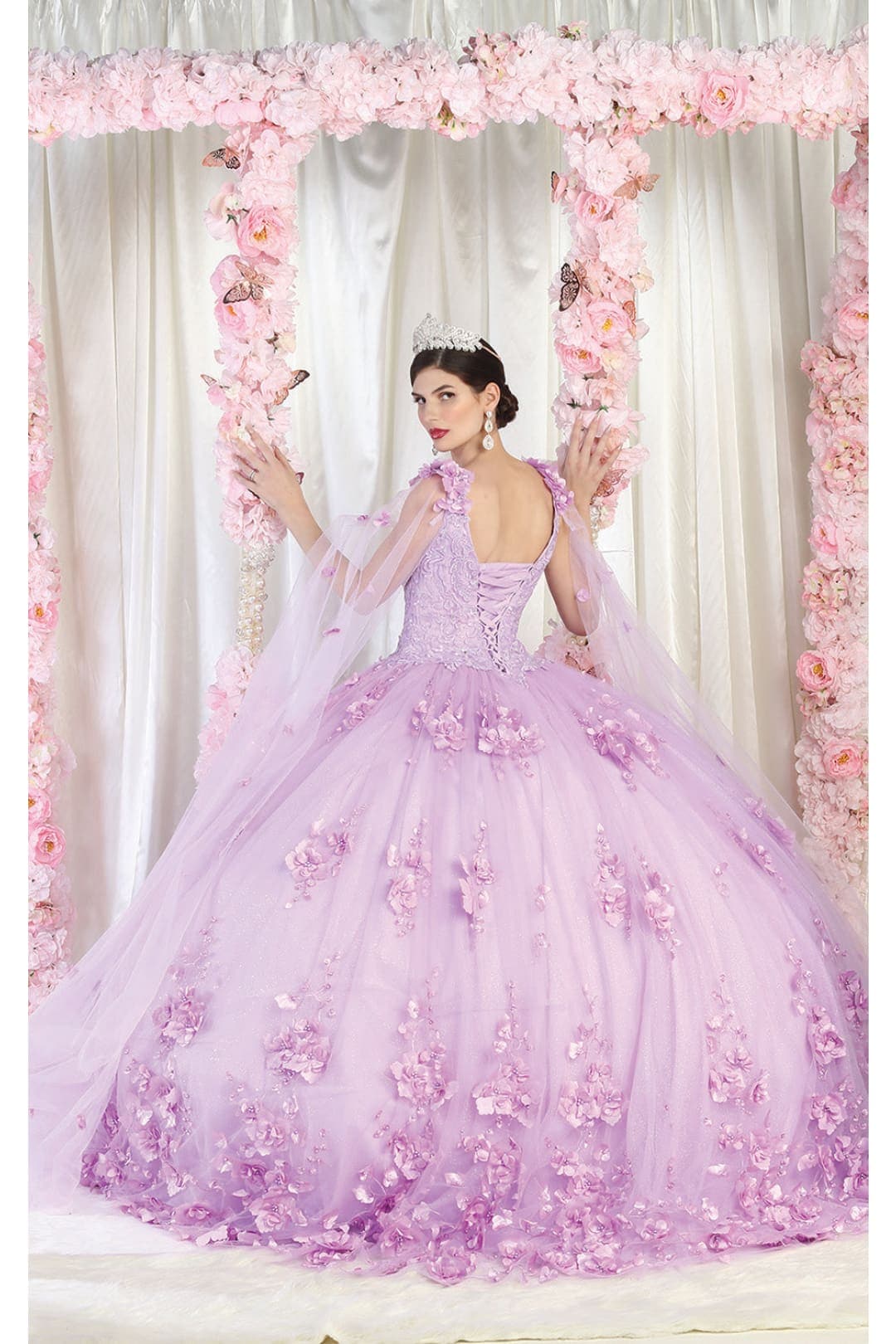 Sweet 16 Birthday Party Dress in Lilac Style LK199 Ball Gown - Image 2