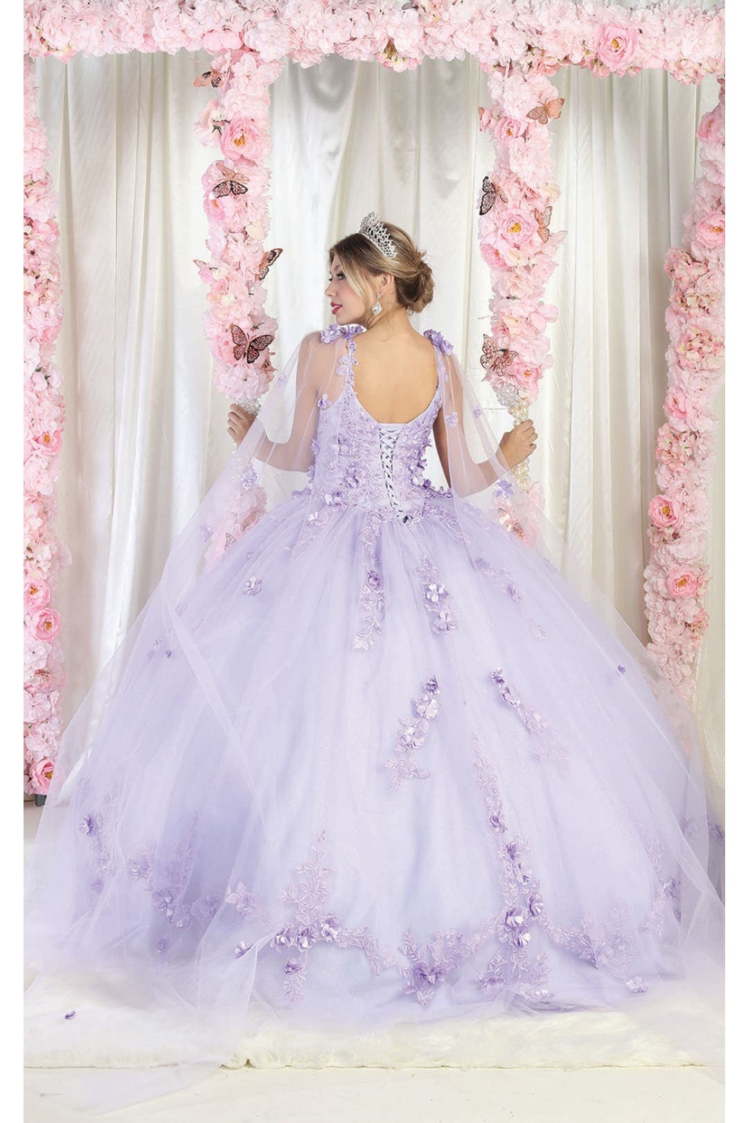 Sweet 16 Birthday Party Dress in Lilac Style Ball Gown - Image 7