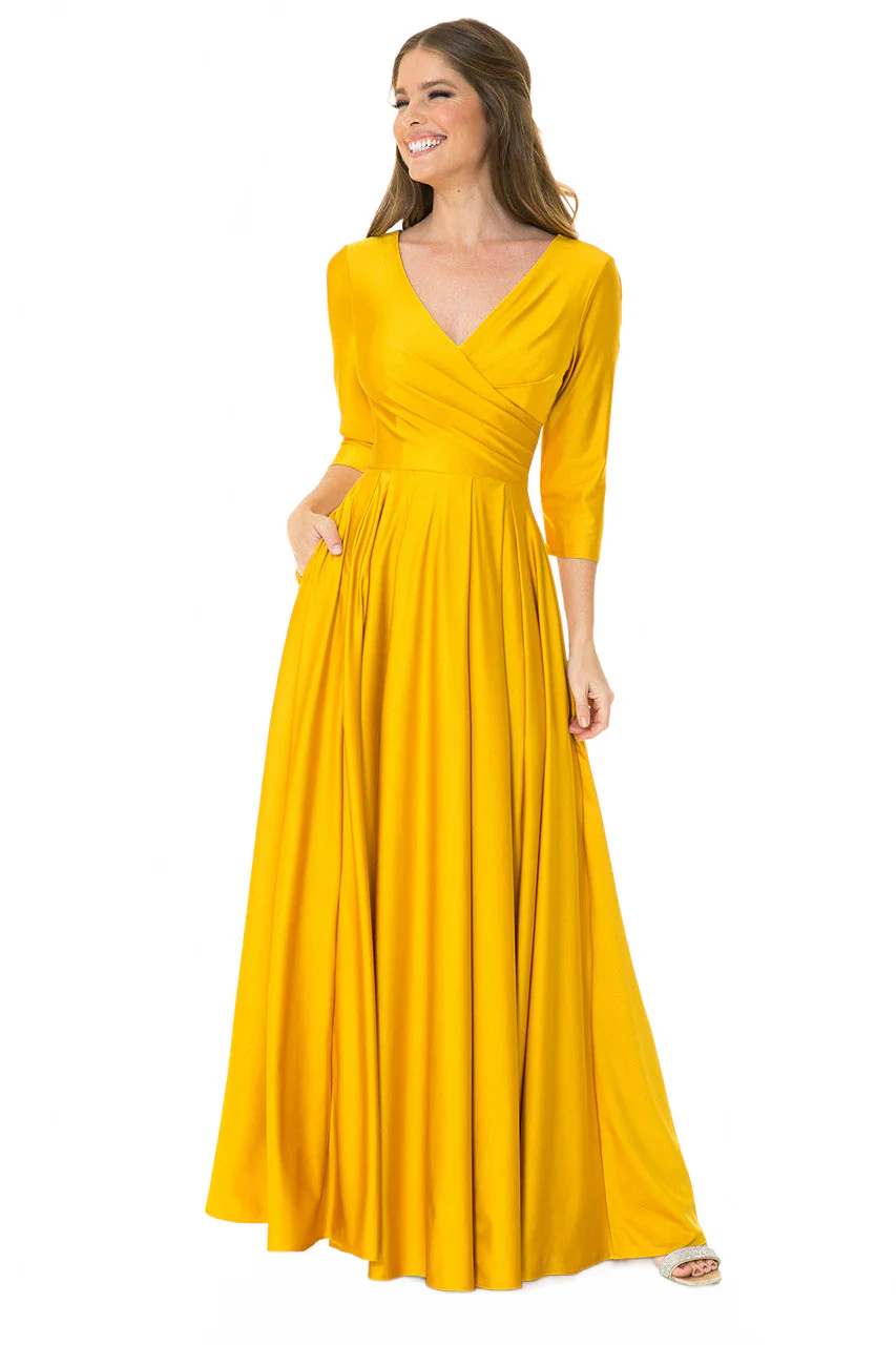 Wholesale Mother of the Bride Dresses 5243 in Golden - Image 7