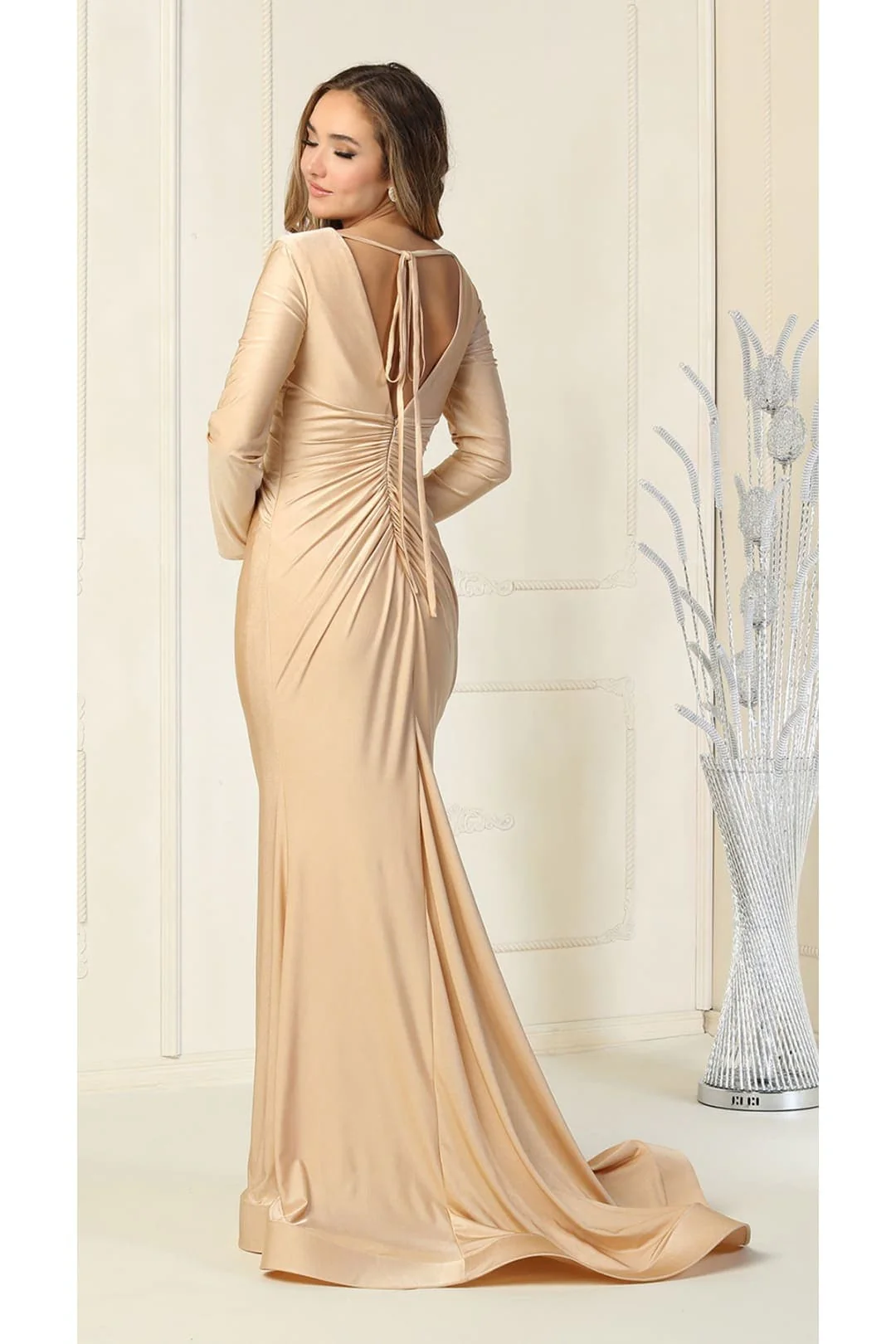 Wholesale Mother of the Bride Dresses In Champagne - Image 7