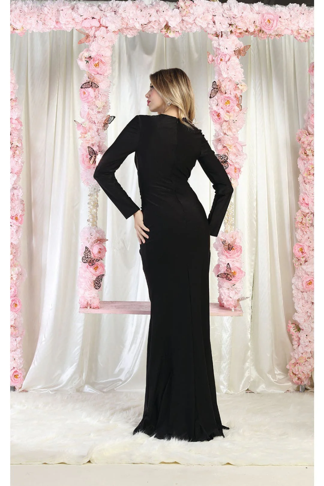 Wholesale Mother of the Bride Dresses MQ1993 in Black - Image 2
