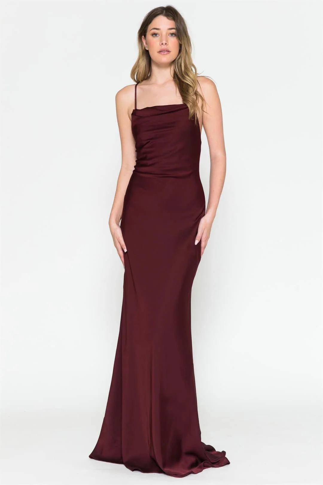 Wine Bridesmaid Dresses-Inexpensive Amelia Couture 6111 Classy