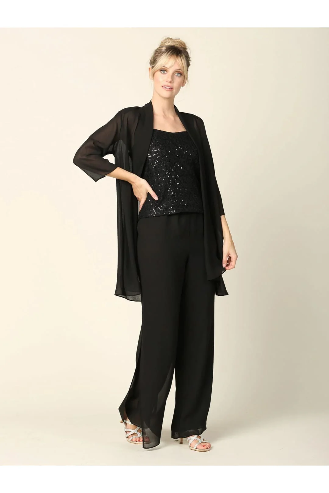 Eva USA 3383 Mother of the Bride Formal Jacket Pant Suit - Image 14